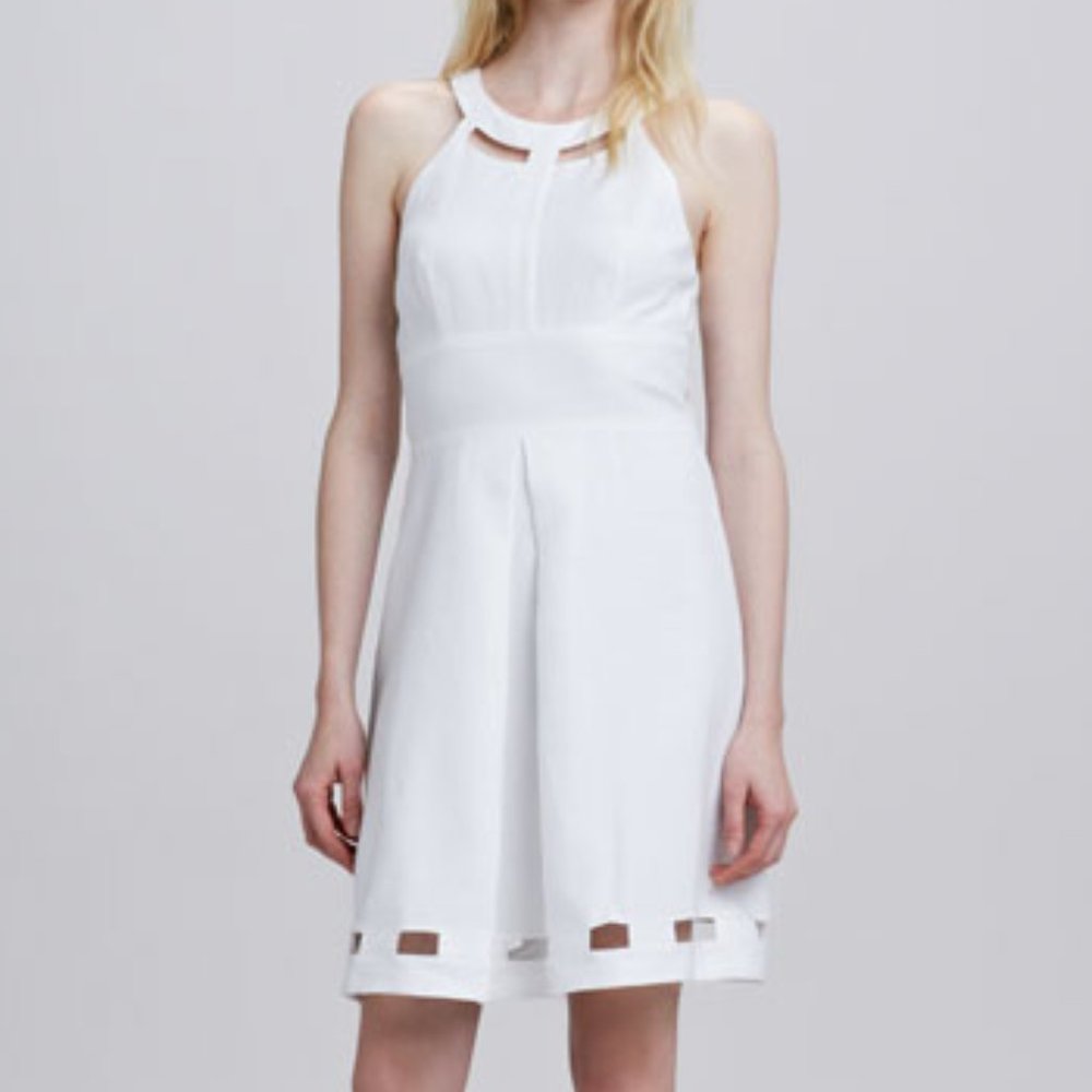 Laundry by Shelli Segal Halter Cutout Flare Dress